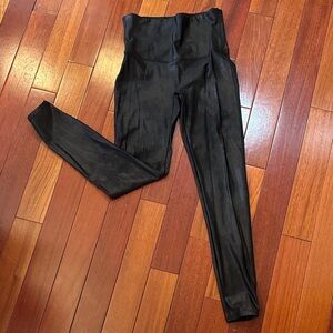 SPANX Black Faux Leather Leggings